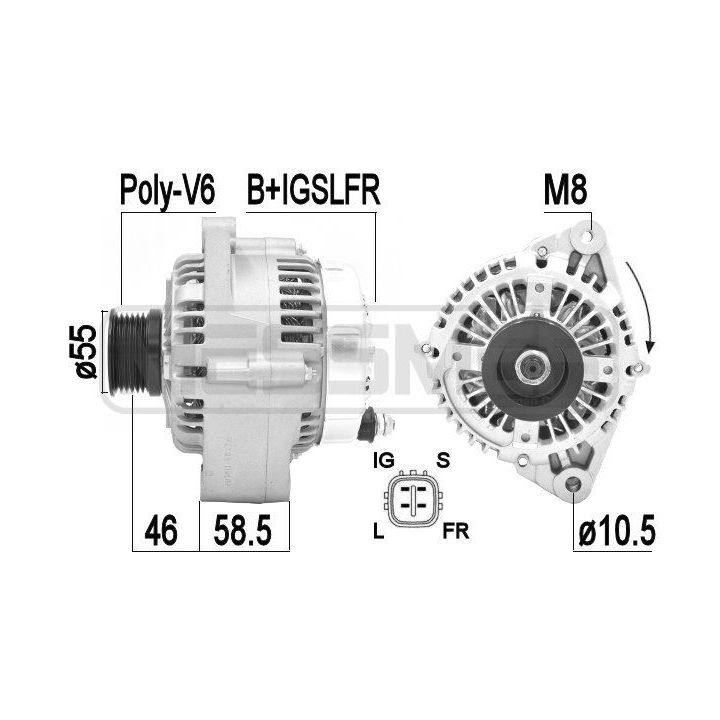 Kintamosios srovės generatorius ERA 209411A