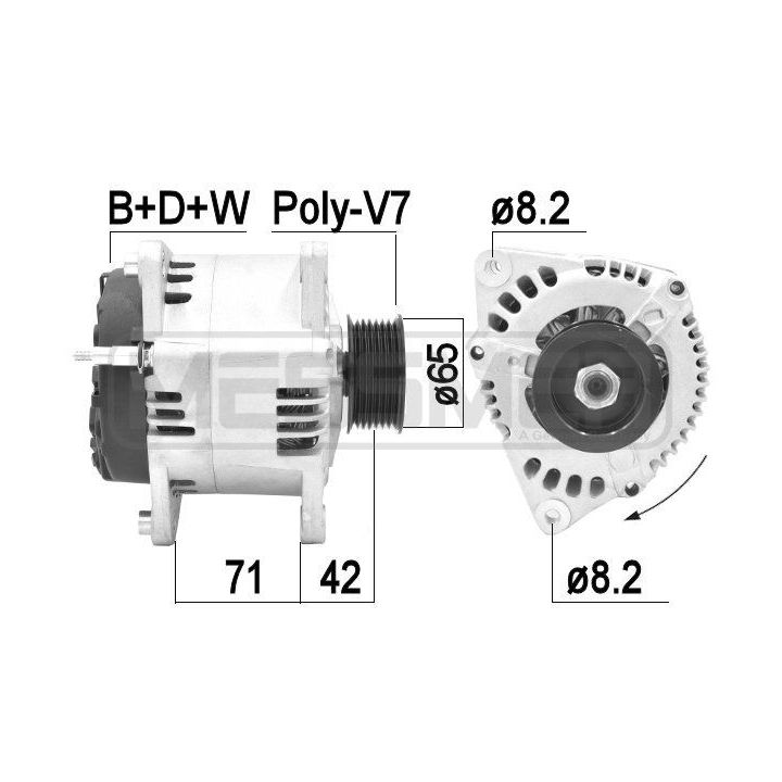 Kintamosios srovės generatorius ERA 209415A