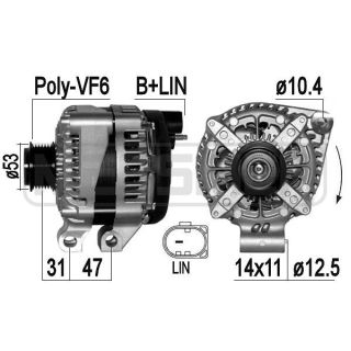 Kintamosios srovės generatorius ERA 209437
