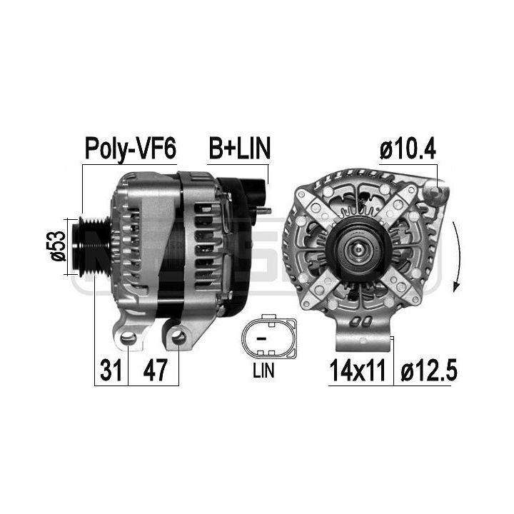 Kintamosios srovės generatorius ERA 209437