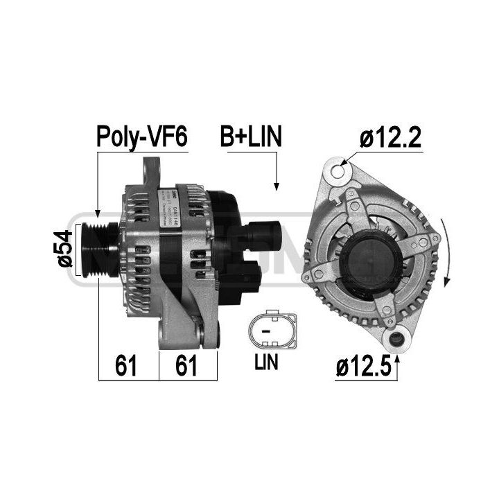 Kintamosios srovės generatorius ERA 209456