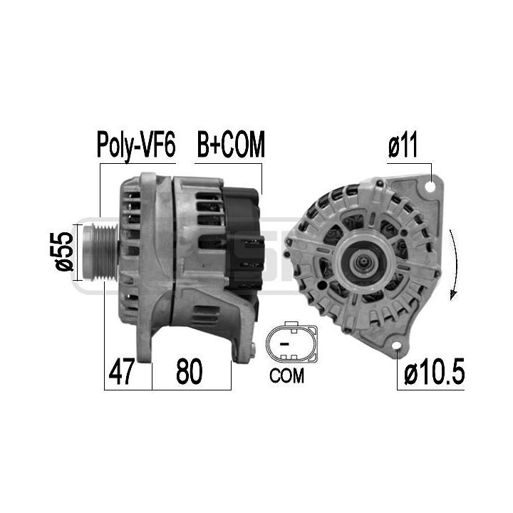 Kintamosios srovės generatorius ERA 209462