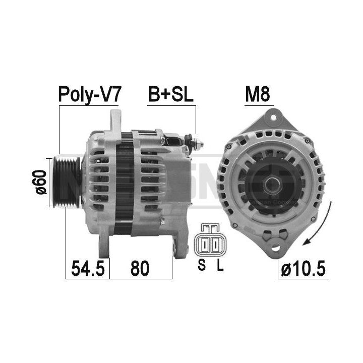 Kintamosios srovės generatorius ERA 209473A