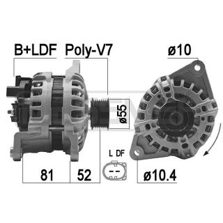 Kintamosios srovės generatorius ERA 209478A