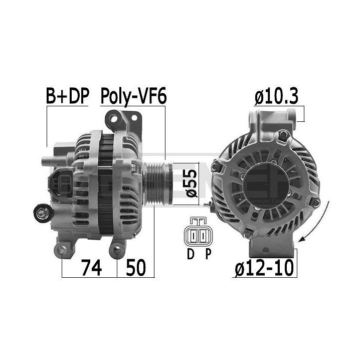 Kintamosios srovės generatorius ERA 209483A