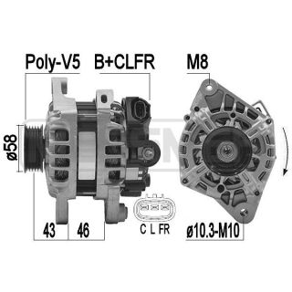 Kintamosios srovės generatorius ERA 209491