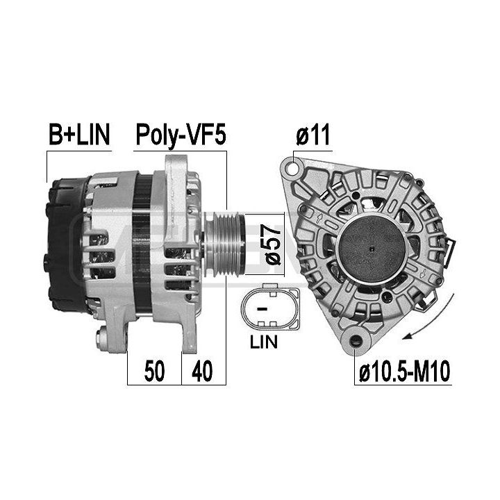 Kintamosios srovės generatorius ERA 209511