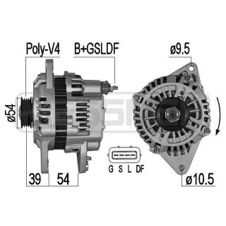 Kintamosios srovės generatorius ERA 209514A
