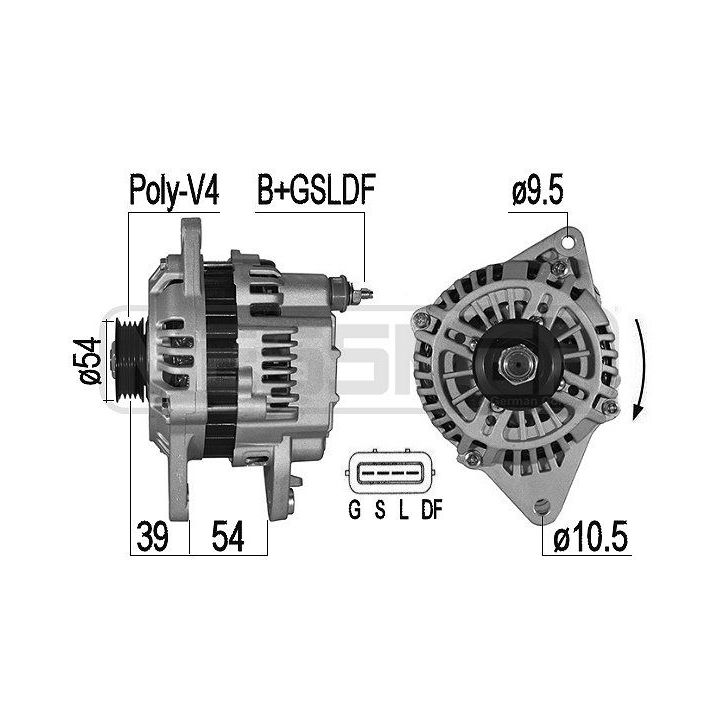 Kintamosios srovės generatorius ERA 209514A