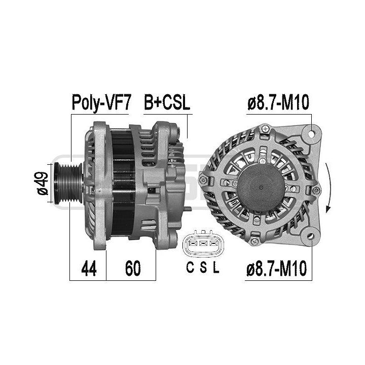 Kintamosios srovės generatorius ERA 209515A