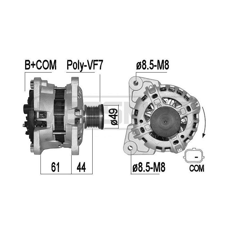 Kintamosios srovės generatorius ERA 209518A