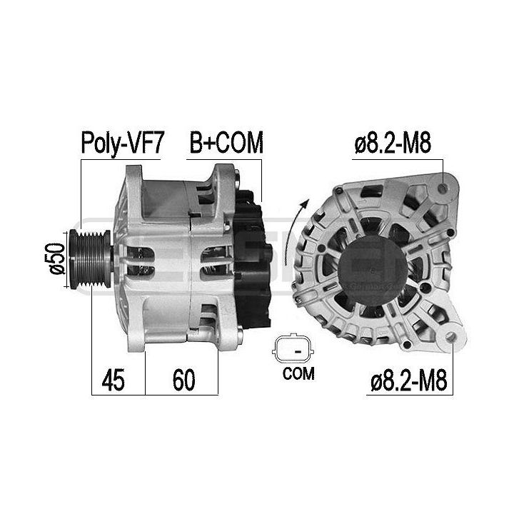 Kintamosios srovės generatorius ERA 209524A