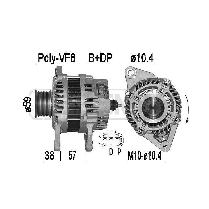 Kintamosios srovės generatorius ERA 209525A