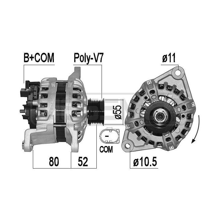 Kintamosios srovės generatorius ERA 209528A
