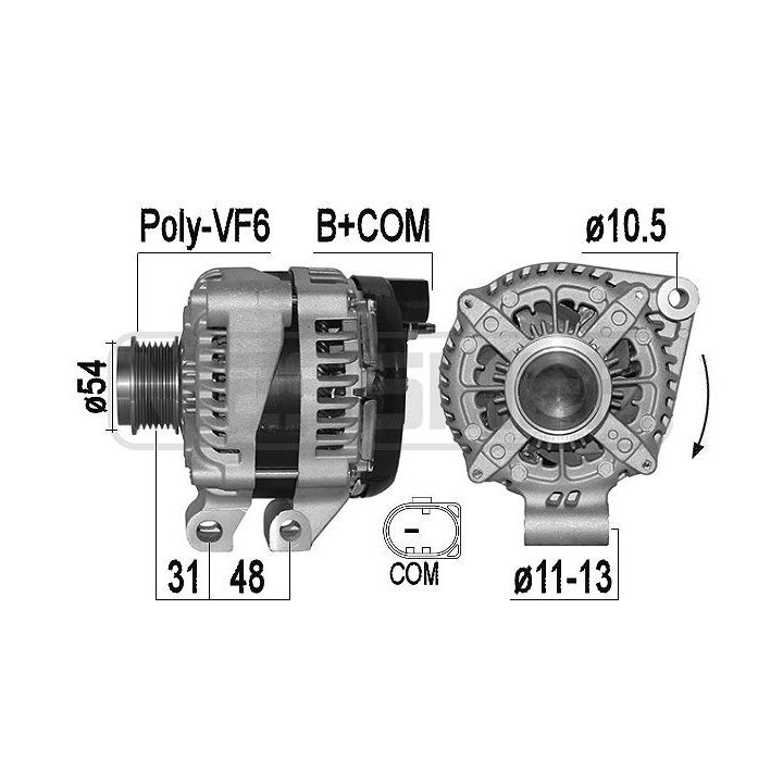 Kintamosios srovės generatorius ERA 209529A