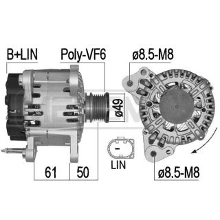 Kintamosios srovės generatorius ERA 209536A