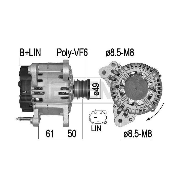 Kintamosios srovės generatorius ERA 209536A