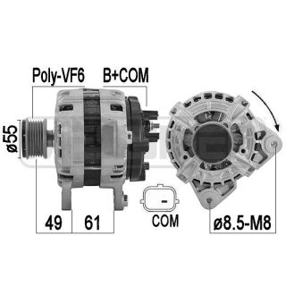 Kintamosios srovės generatorius ERA 209537A