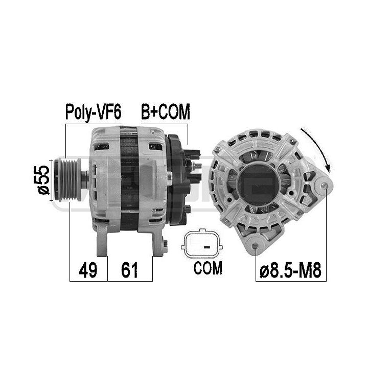 Kintamosios srovės generatorius ERA 209537A
