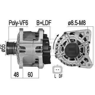 Kintamosios srovės generatorius ERA 209546A