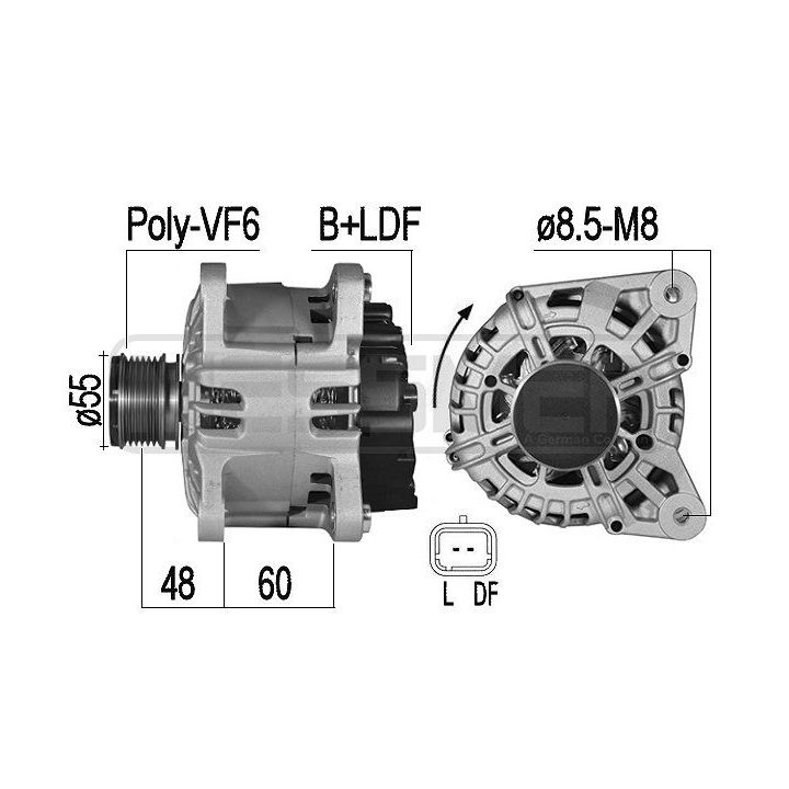 Kintamosios srovės generatorius ERA 209546A