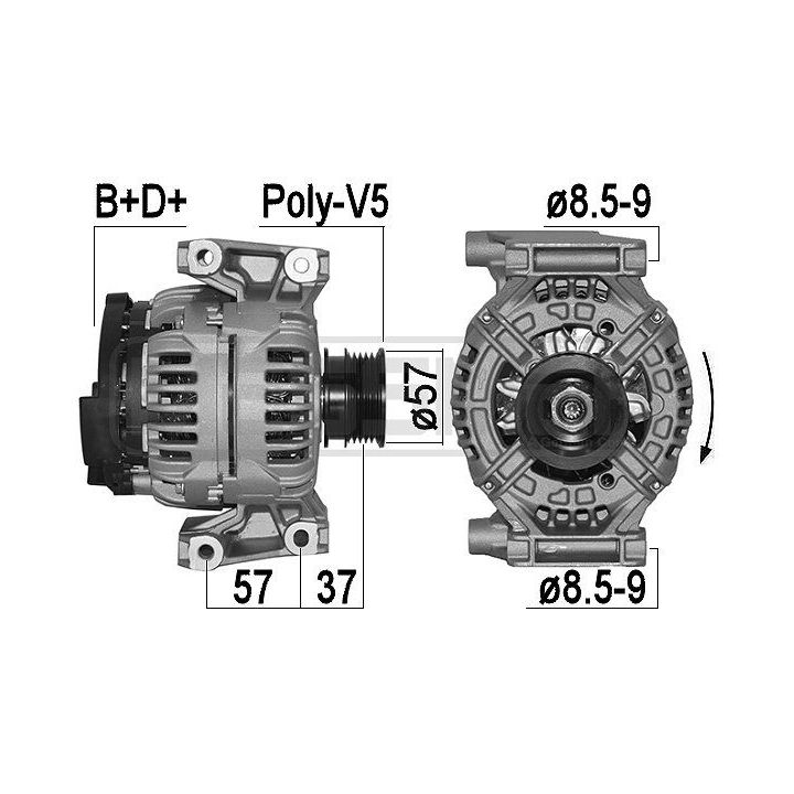 Kintamosios srovės generatorius ERA 209555A