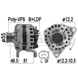 Kintamosios srovės generatorius ERA 209558A