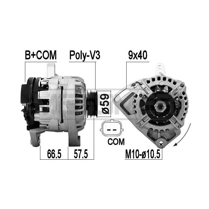 Kintamosios srovės generatorius ERA 209567A