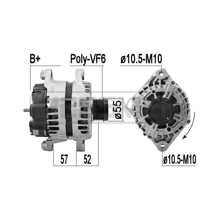Kintamosios srovės generatorius ERA 209596