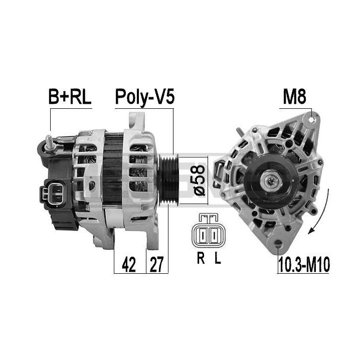 Kintamosios srovės generatorius ERA 209597