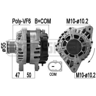 Kintamosios srovės generatorius ERA 209598