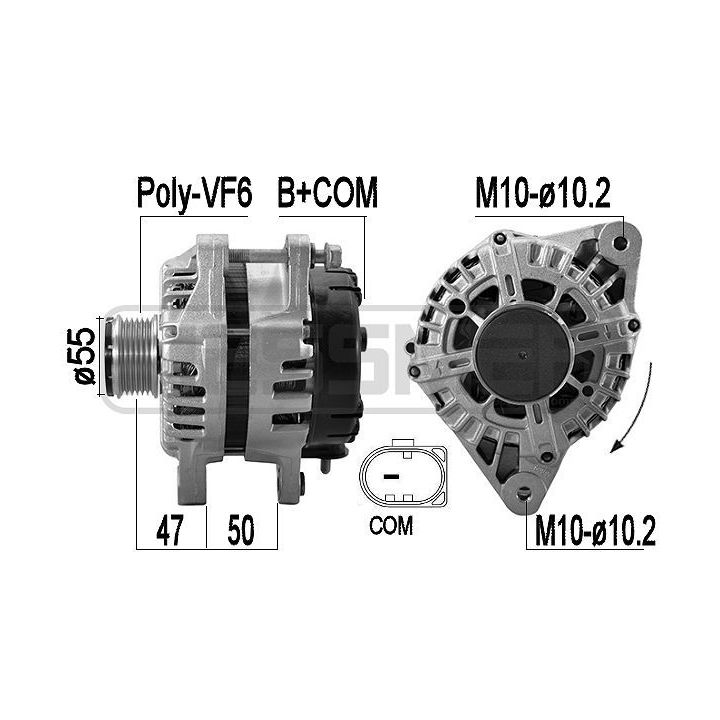 Kintamosios srovės generatorius ERA 209598