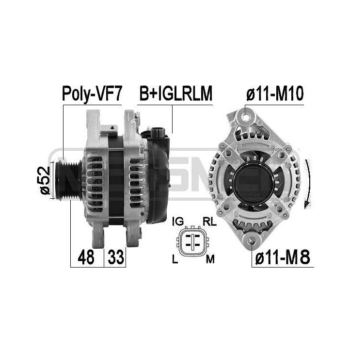 Kintamosios srovės generatorius ERA 209602