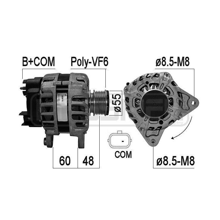 Kintamosios srovės generatorius ERA 209618