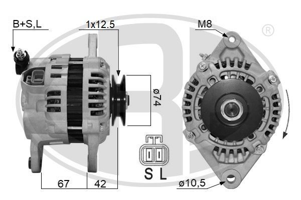 Kintamosios srovės generatorius ERA 209621A