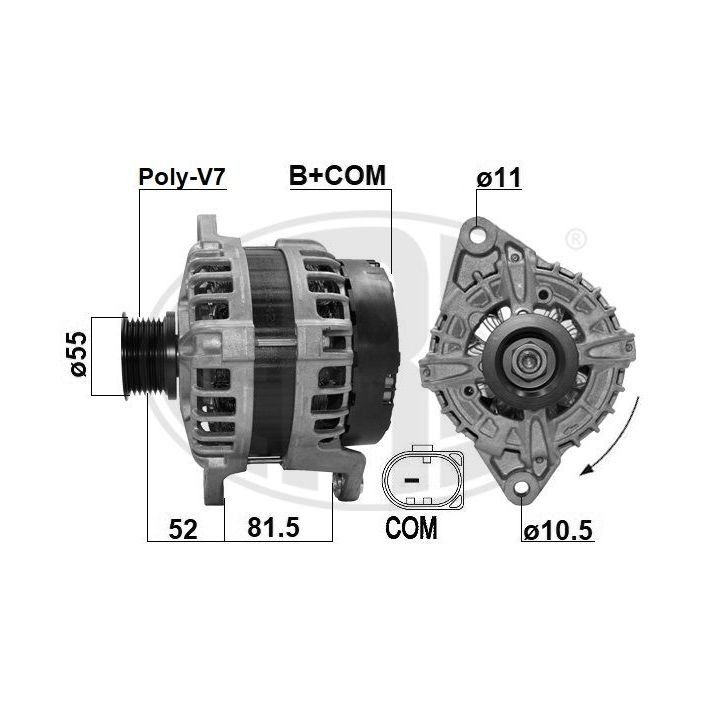 Kintamosios srovės generatorius ERA 209626