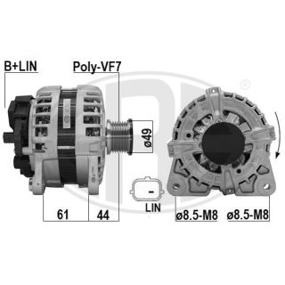 Kintamosios srovės generatorius ERA 209643A