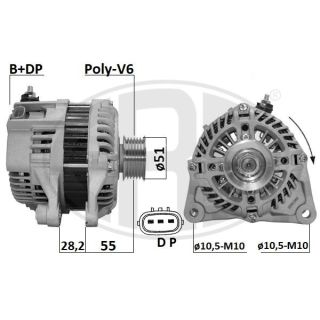 Kintamosios srovės generatorius ERA 209647A