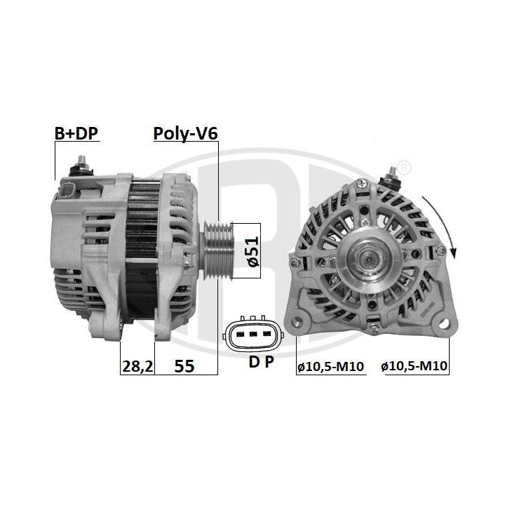Kintamosios srovės generatorius ERA 209647A