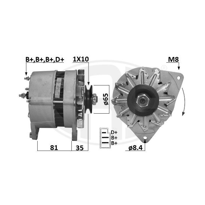 Kintamosios srovės generatorius ERA 209674A