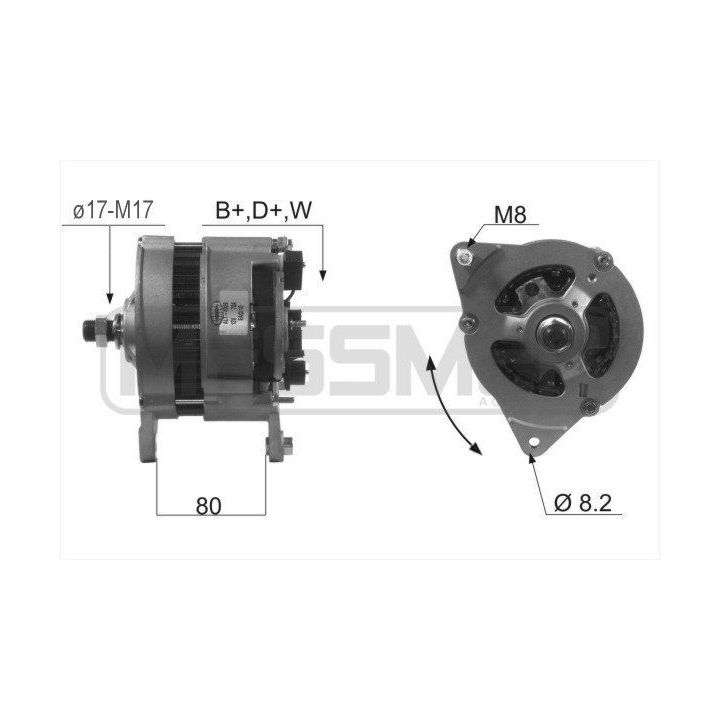 Kintamosios srovės generatorius ERA 210002R