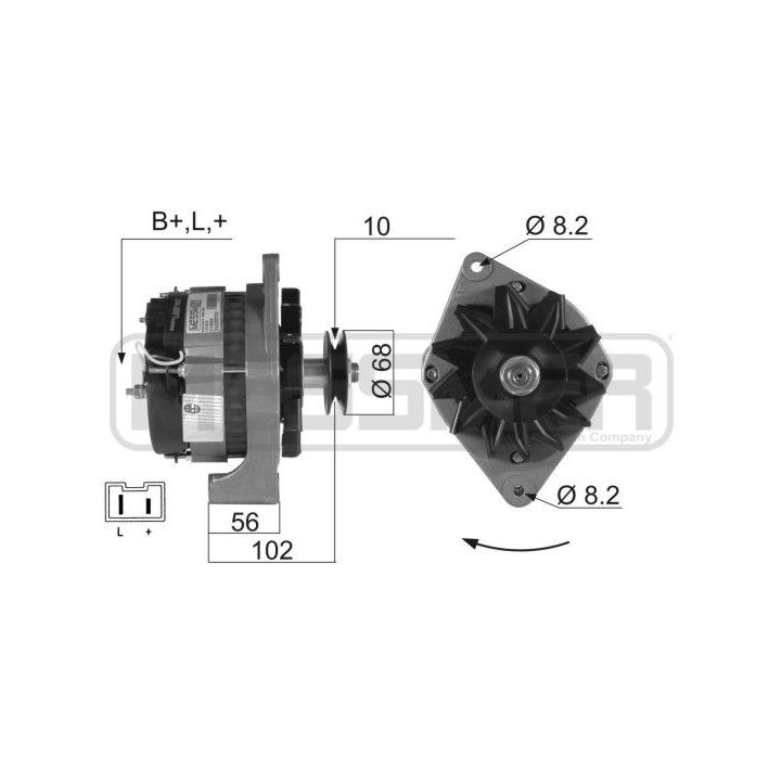 Kintamosios srovės generatorius ERA 210009A