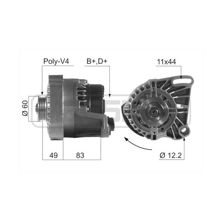 Kintamosios srovės generatorius ERA 210027A