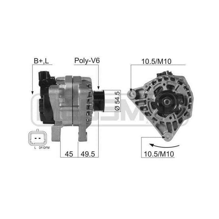 Kintamosios srovės generatorius ERA 210054