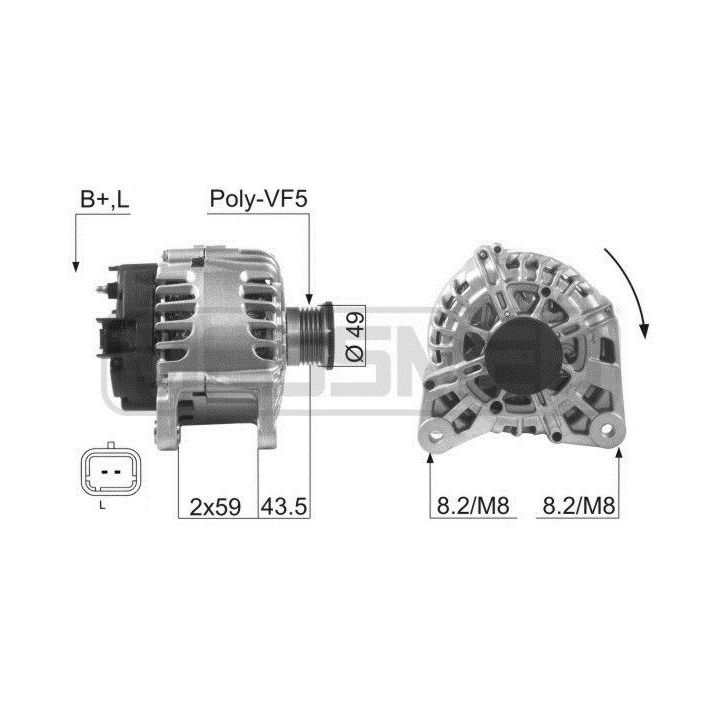 Kintamosios srovės generatorius ERA 210056A
