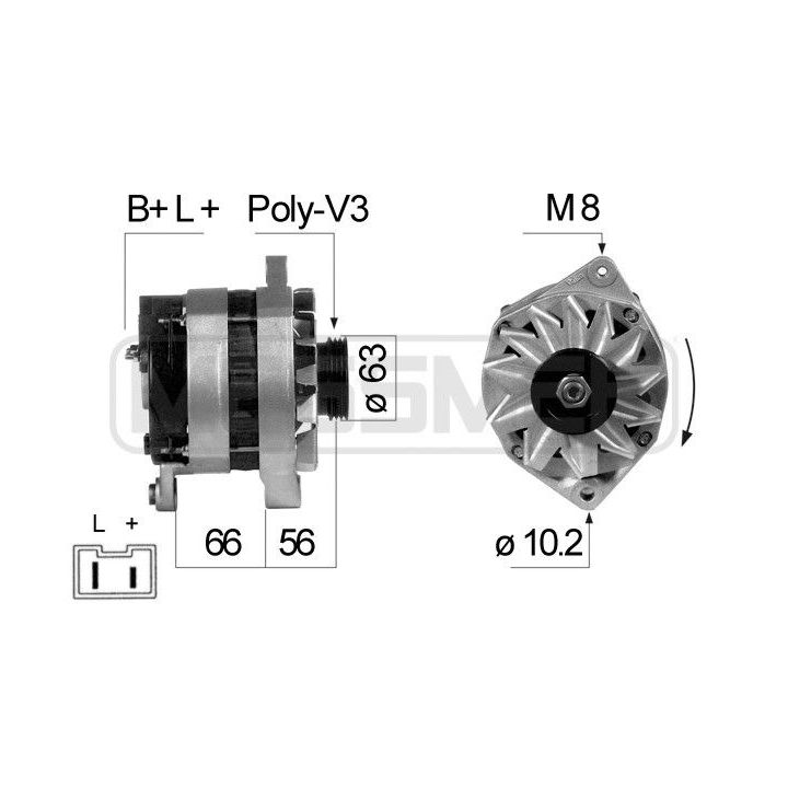 Kintamosios srovės generatorius ERA 210092R