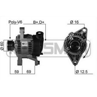 Kintamosios srovės generatorius ERA 210132R