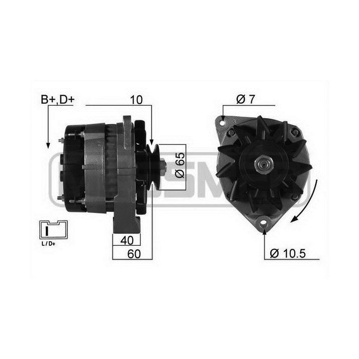 Kintamosios srovės generatorius ERA 210137R