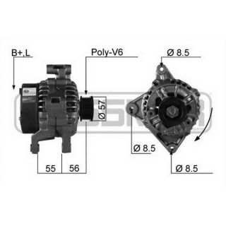 Kintamosios srovės generatorius ERA 210139R
