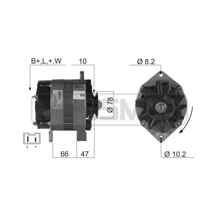 Kintamosios srovės generatorius ERA 210163R
